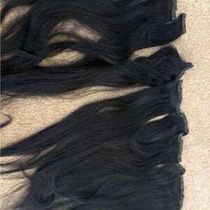 BELLAMI Jet Black Clip-In Hair Extensions used
